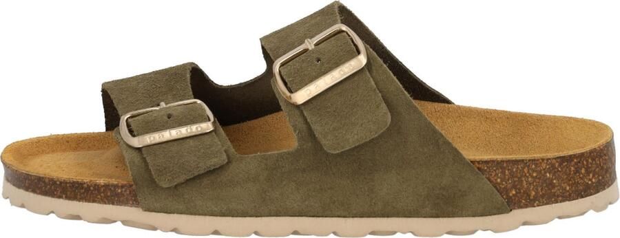 Palado Muiltjes ' Korfu Suede Premium Leather' kaki - Foto 5