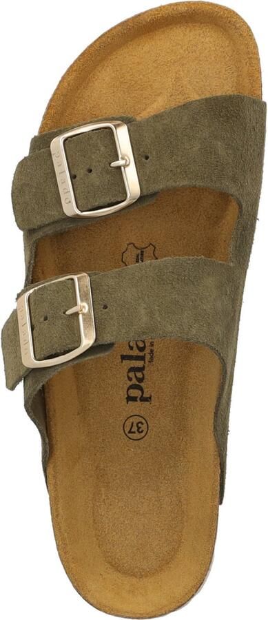 Palado Muiltjes ' Korfu Suede Premium Leather' kaki - Foto 4