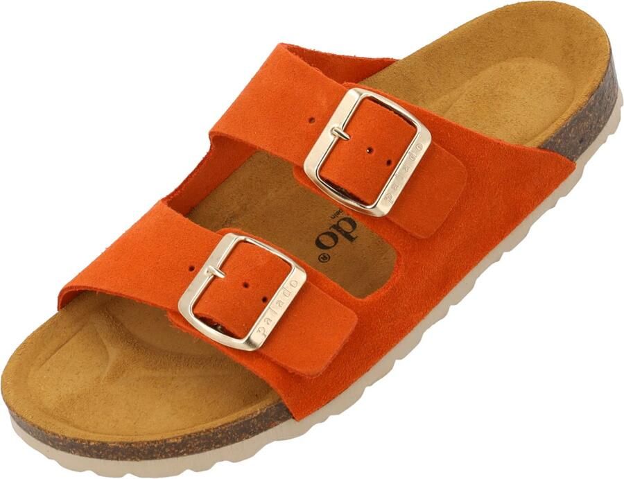 Palado Muiltjes ' Korfu Suede Premium Leather' oranje - Foto 2