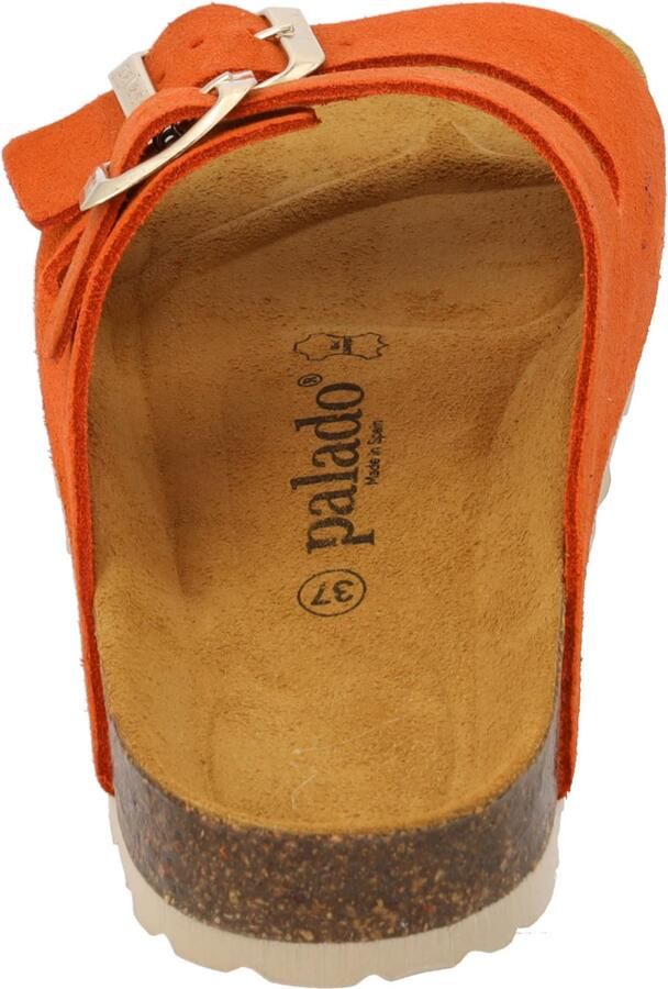 Palado Muiltjes ' Korfu Suede Premium Leather' oranje - Foto 4