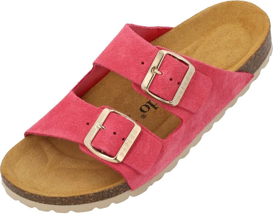 Palado Muiltjes ' Korfu Suede Premium Leather' pink - Foto 1