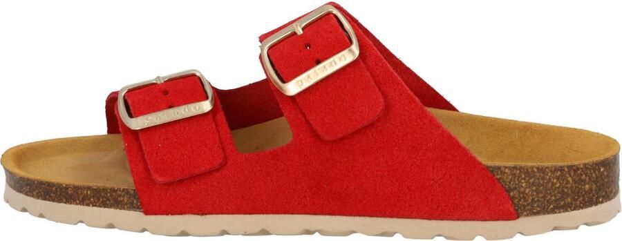 Palado Muiltjes ' Korfu Suede Premium Leather' rood - Foto 5