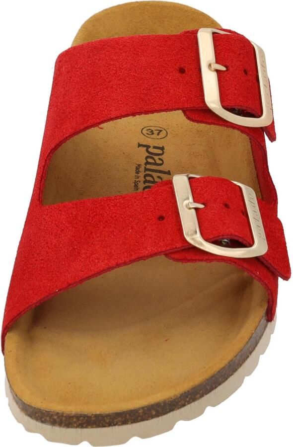 Palado Muiltjes ' Korfu Suede Premium Leather' rood - Foto 2