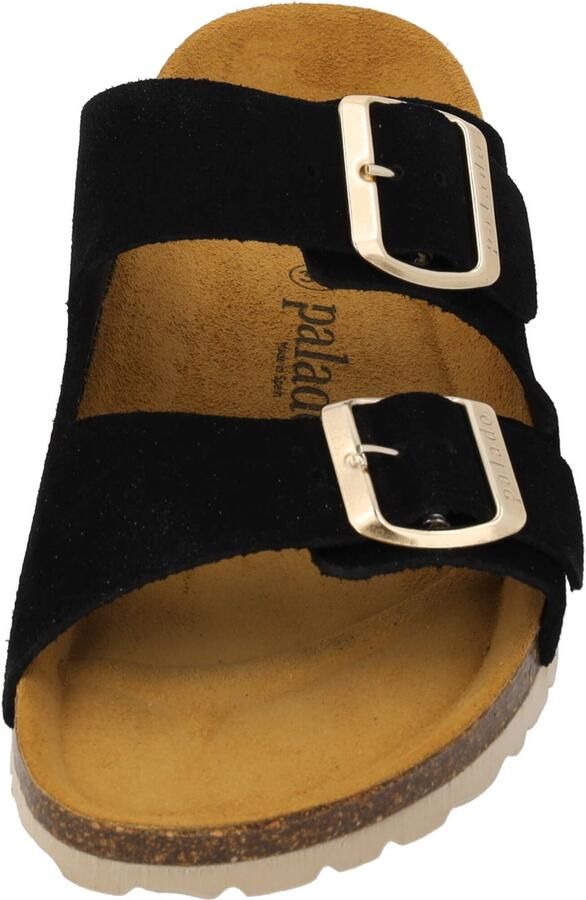 Palado Muiltjes ' Korfu Suede Premium Leather' zwart - Foto 3