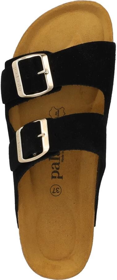 Palado Muiltjes ' Korfu Suede Premium Leather' zwart - Foto 4