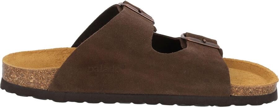 Palado Muiltjes ' Korfu Velours Premium Leather' kastanjebruin - Foto 6
