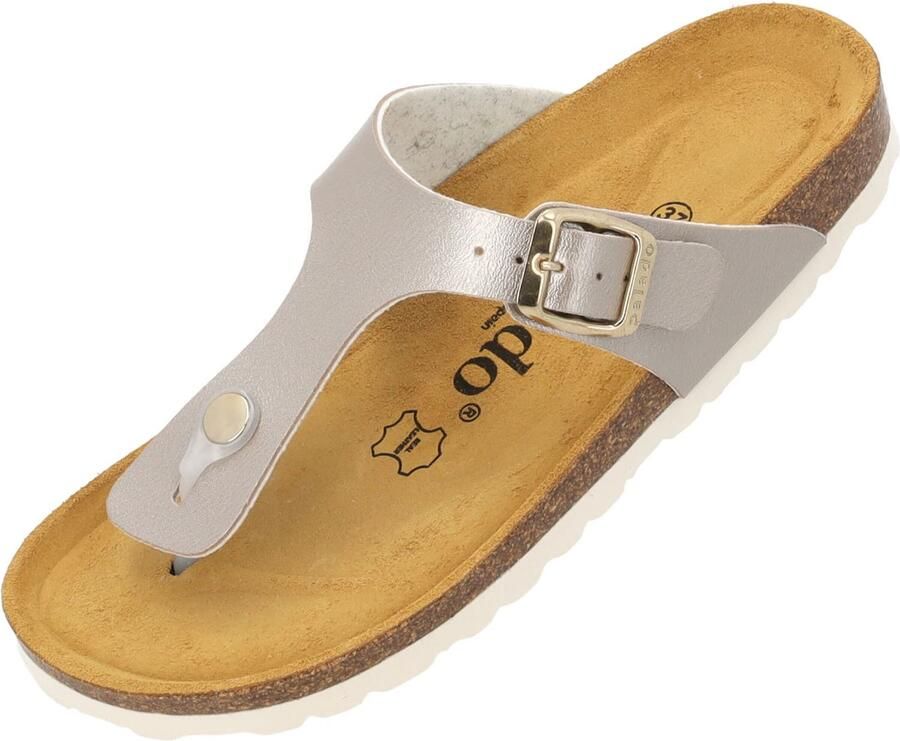 Palado Teenslipper 'Kos Metallic' beige