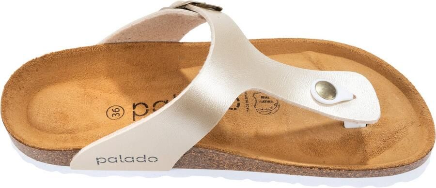 Palado Teenslipper 'Kos Metallic' crème - Foto 4