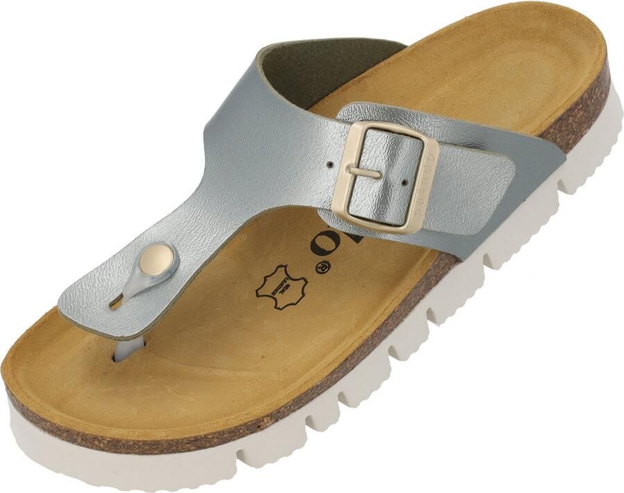Palado Teenslipper ' Kos PL Metallic' olijfgroen