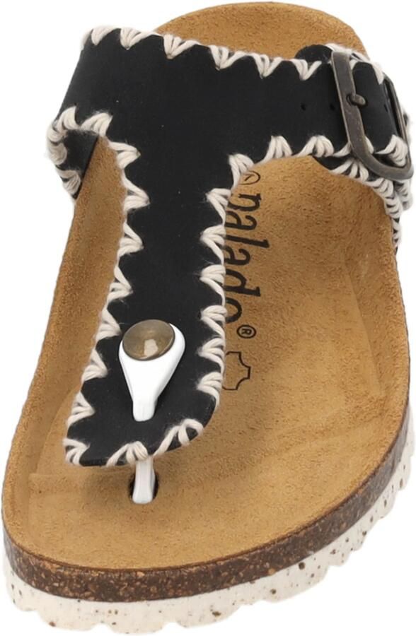 Palado Teenslipper ' Kos Stitch' zwart - Foto 2