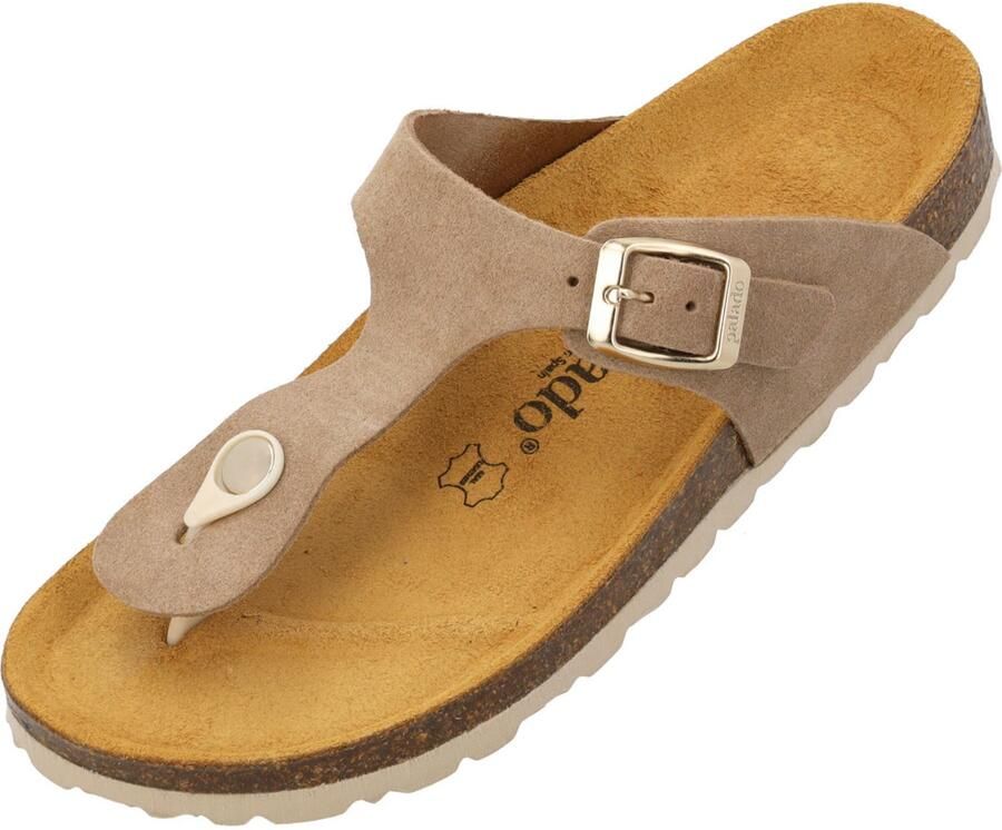 Palado Teenslipper ' Kos Suede Premium Leather' beige