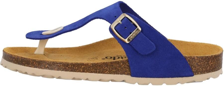 Palado Teenslipper ' Kos Suede Premium Leather' blauw - Foto 5