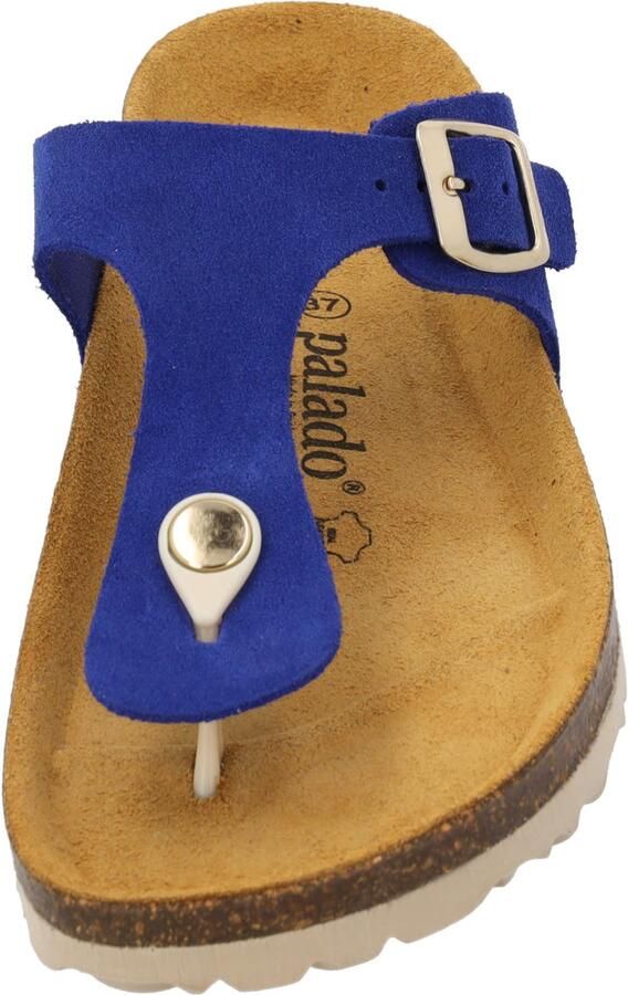 Palado Teenslipper ' Kos Suede Premium Leather' blauw - Foto 2