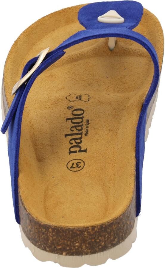 Palado Teenslipper ' Kos Suede Premium Leather' blauw - Foto 3