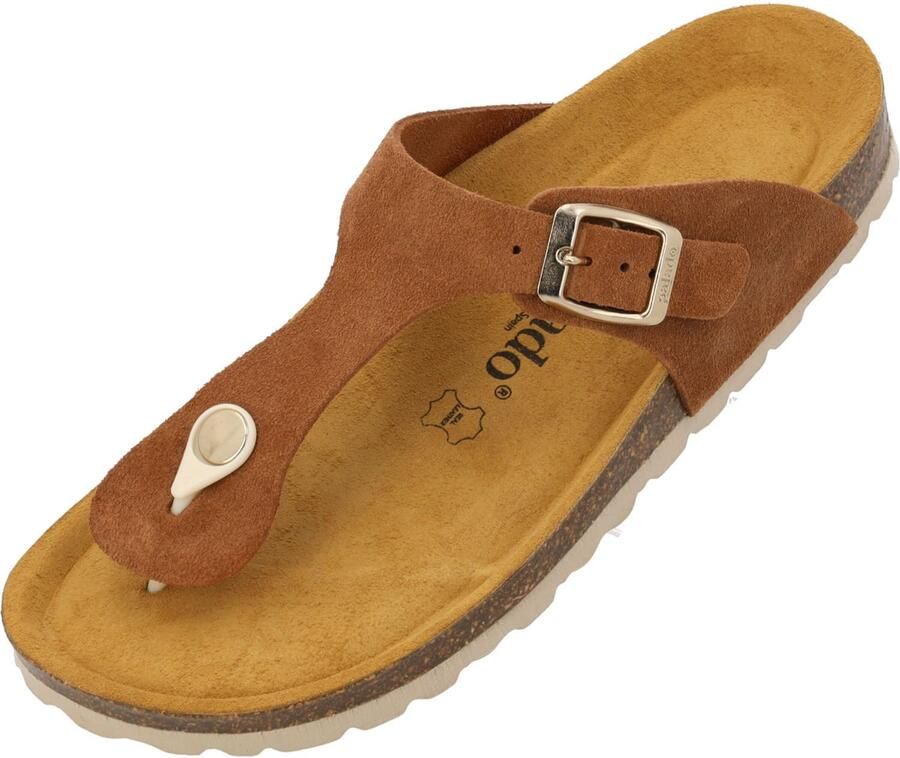 Palado Teenslipper ' Kos Suede Premium Leather' bruin