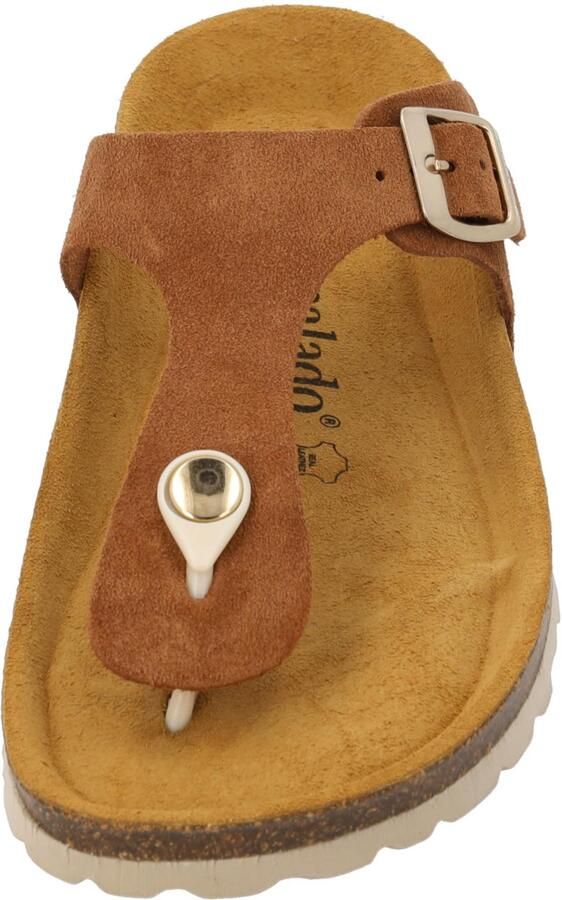 Palado Teenslipper ' Kos Suede Premium Leather' bruin - Foto 2
