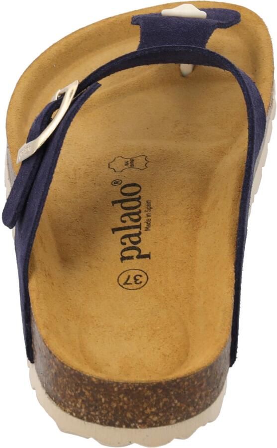 Palado Teenslipper ' Kos Suede Premium Leather' donkerblauw - Foto 3