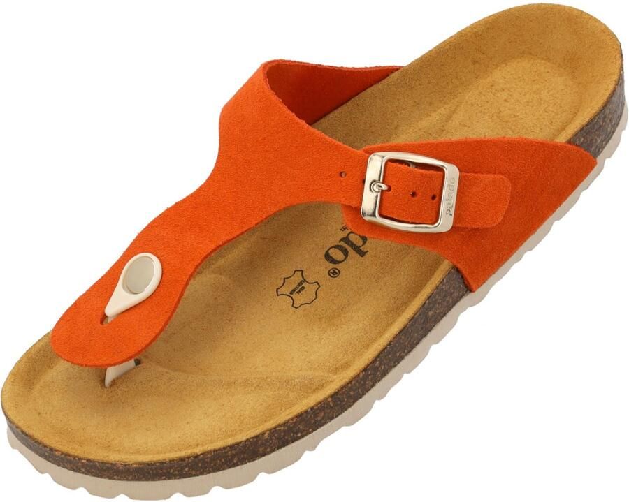 Palado Teenslipper ' Kos Suede Premium Leather' oranje