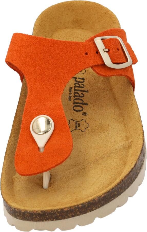 Palado Teenslipper ' Kos Suede Premium Leather' oranje - Foto 2