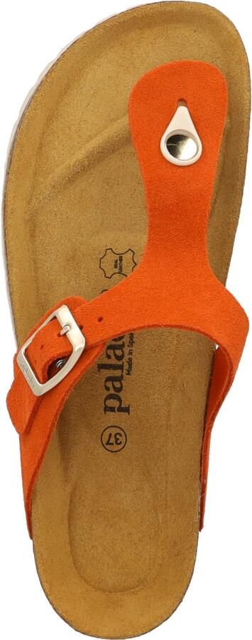 Palado Teenslipper ' Kos Suede Premium Leather' oranje - Foto 4
