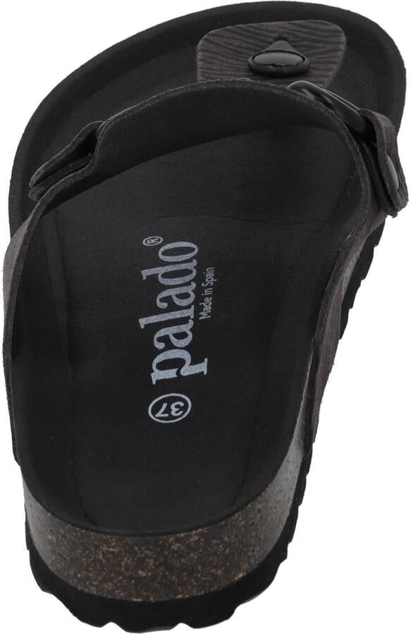Palado Teenslipper ' Kos Zebra' antraciet - Foto 3