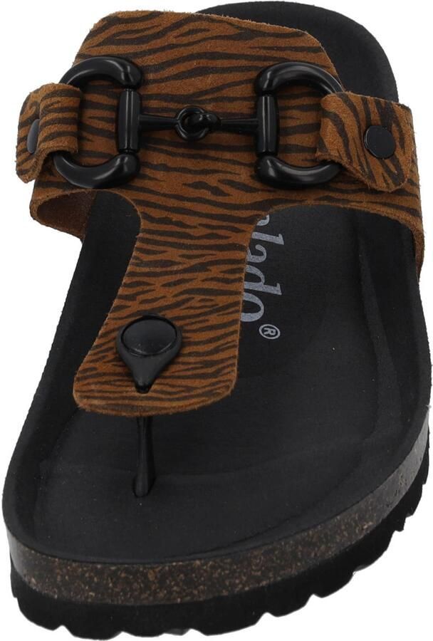 Palado Teenslipper ' Kos Zebra' bruin - Foto 2