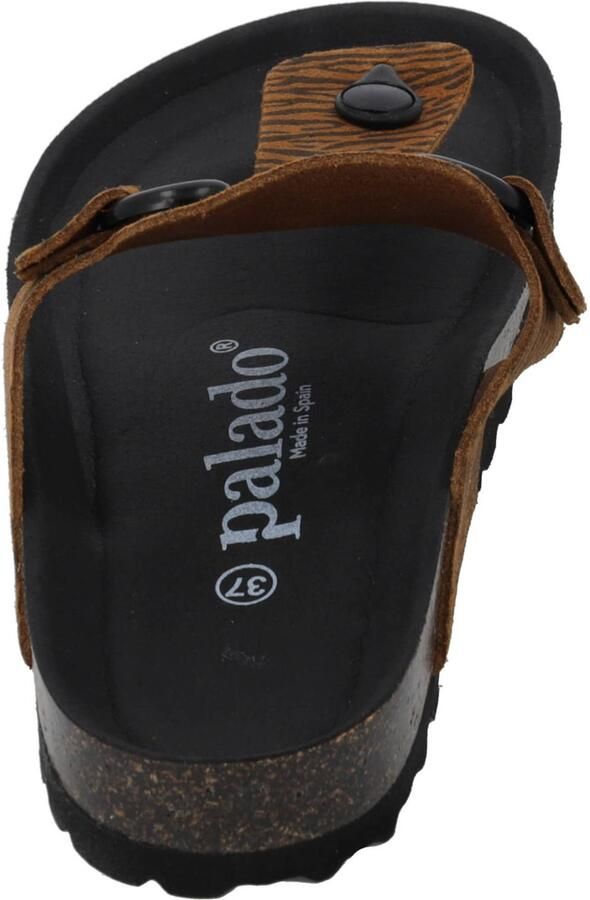 Palado Teenslipper ' Kos Zebra' bruin - Foto 3