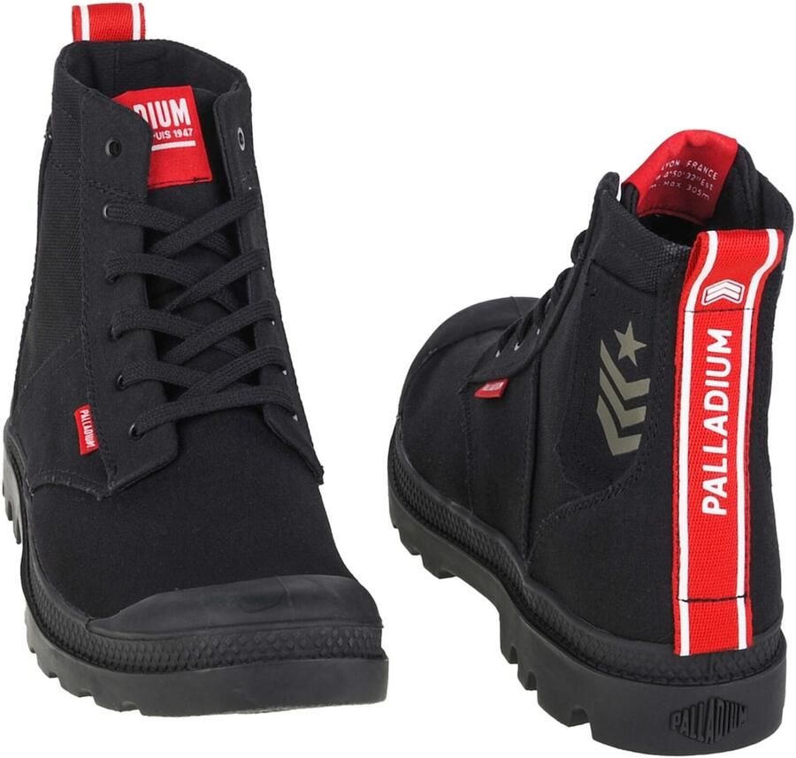 Palladium Pampa Hi Army 78583-008-M Unisex Zwart Sneakers - Foto 3