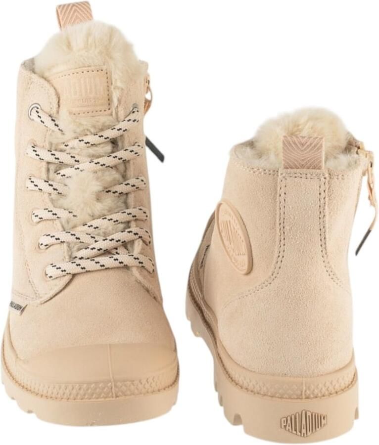 Palladium Pampa Hi Zip WL Hivr Vrouwen Beige Sneakers - Foto 3