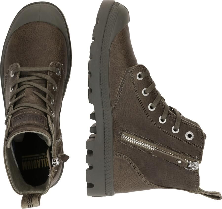Palladium Unisex Pampa Zip Leather ESS Boots Enkellaars 76888-308 Groen - Foto 5