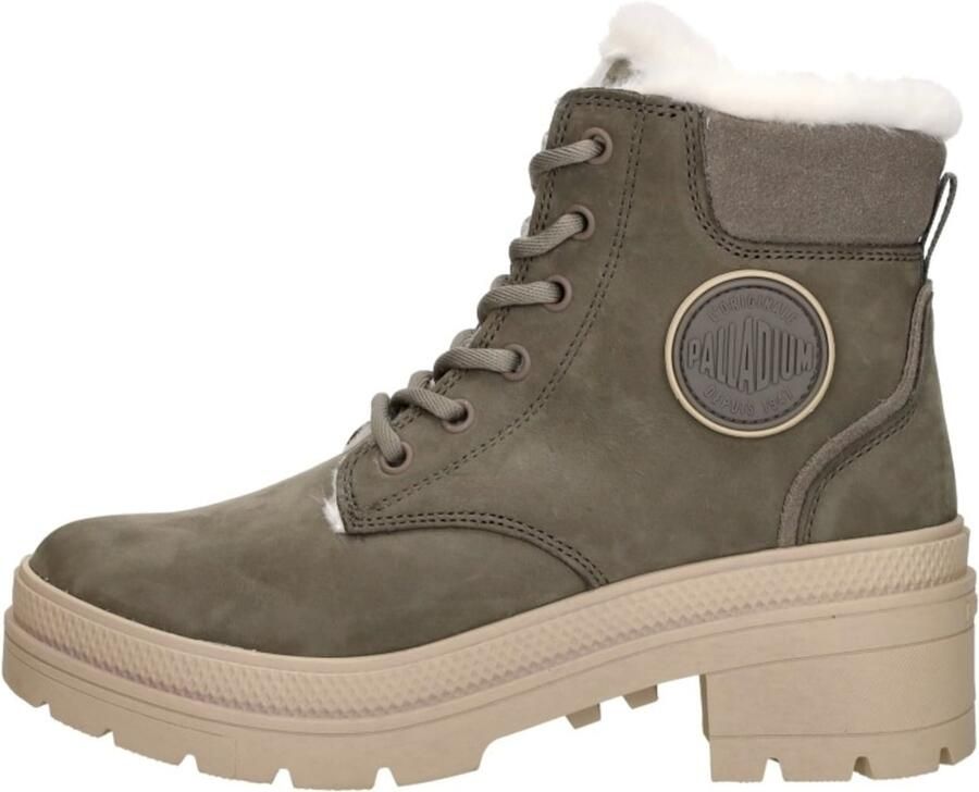 Palladium PALLARISE NBK WL Hoge sneakers Veterboots Dames veterschoenen Dames sneakersHalf-hoge schoenen Groen - Foto 8