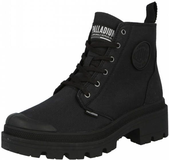 Palladium Veterlaarsjes PALLABASE twill Veterlaarzen veterboots van canvas met ritssluiting - Foto 3