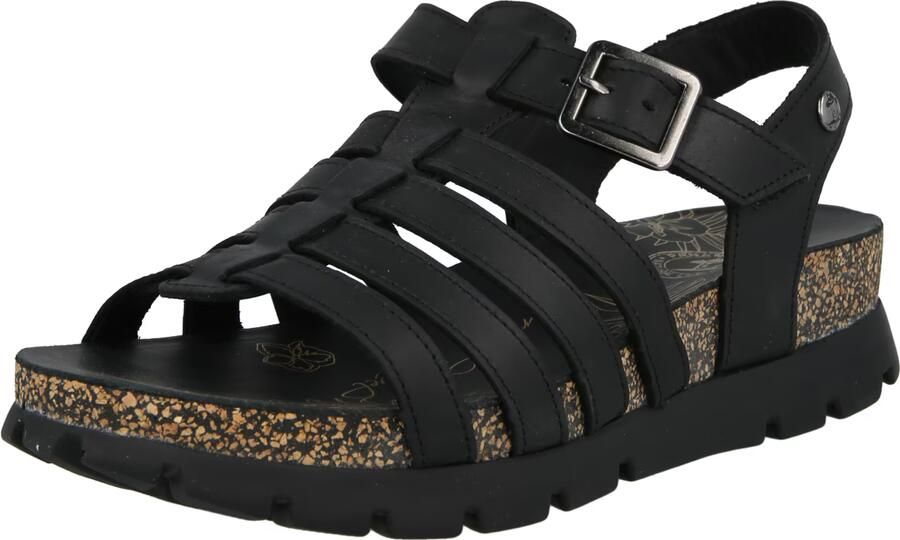 Panama Jack Stijlvolle platte sandalen voor vrouwen Black Dames - Foto 2