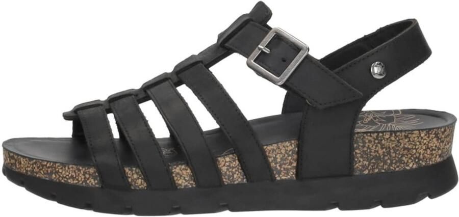 Panama Jack Stijlvolle platte sandalen voor vrouwen Black Dames - Foto 8