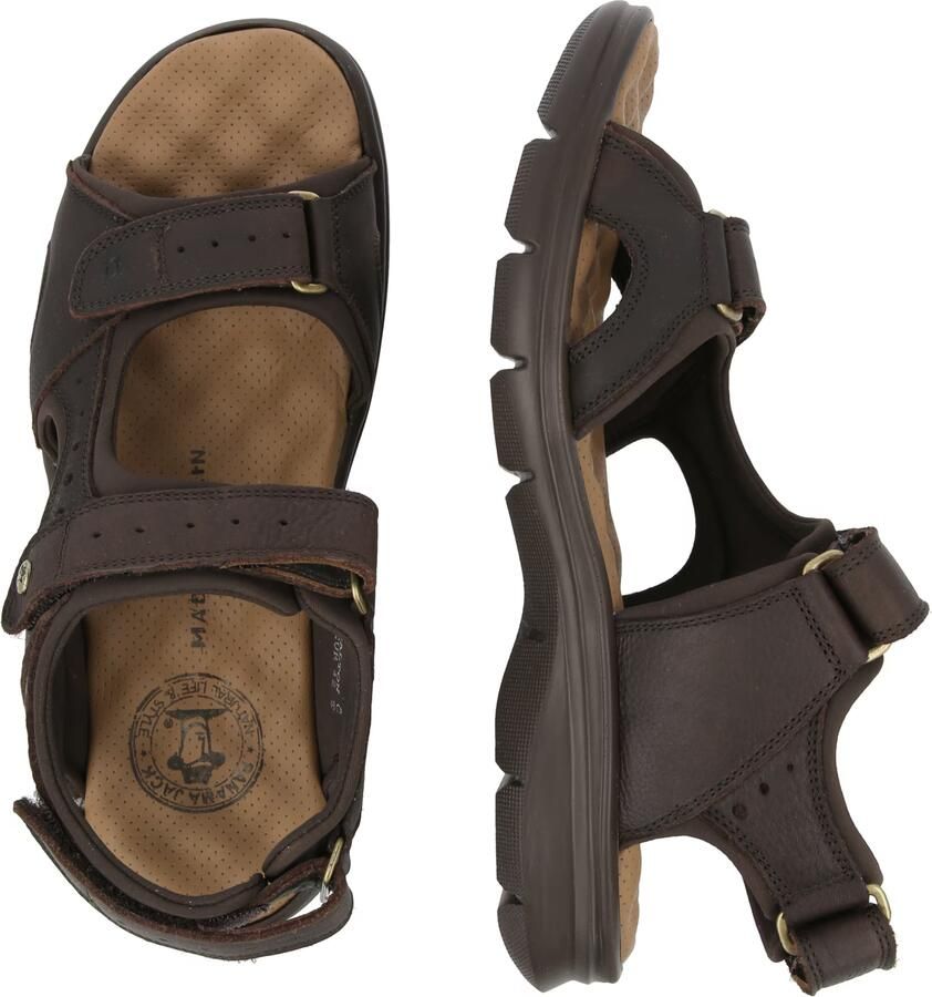 Panama Jack Platte Sandalen met Plakband Brown Heren - Foto 7