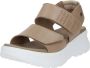 Panama Jack Platte Sandalen met Bandjes Brown Dames - Thumbnail 4