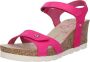 Panama Jack JULIA B58 Fuchsia sandaal op sleehak wijdte G - Thumbnail 3