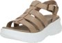 Panama Jack Stijlvolle Platte Sandalen Beige Dames - Thumbnail 4