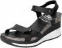 Panama Jack Nica Sport B1 sandalen met sleehak zwart - Thumbnail 7