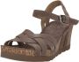 Panama Jack Vera Sandalen Met Sleehak Dames Taupe - Thumbnail 5