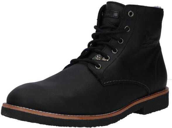 Panama Jack Winterlaarzen winterenkellaars veterboots outdoorschoen met contrasterende raamnaad