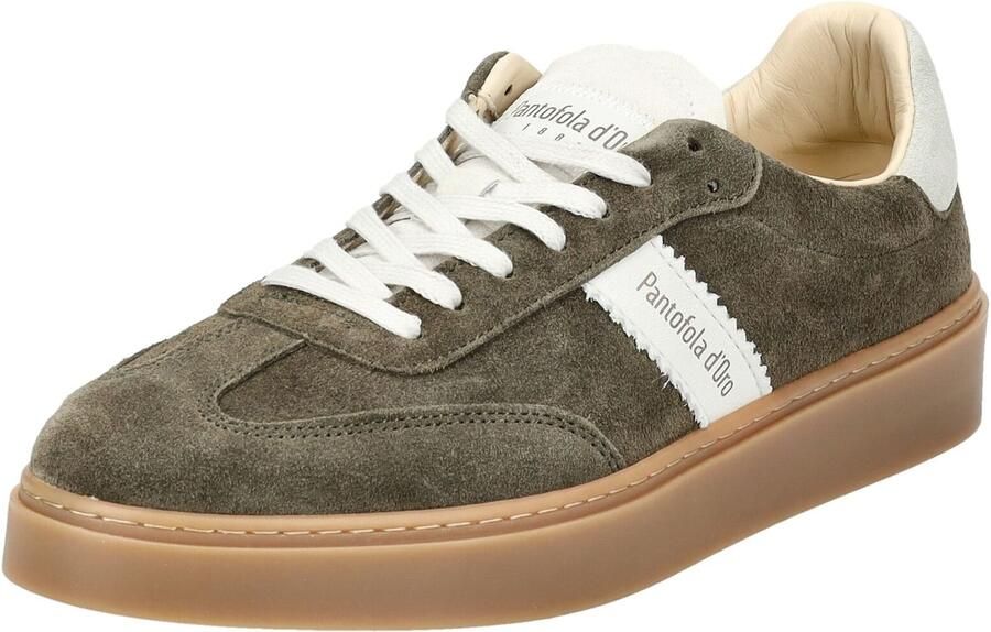 Pantofola D'Oro Groene Suède Lage Sneakers Green Heren