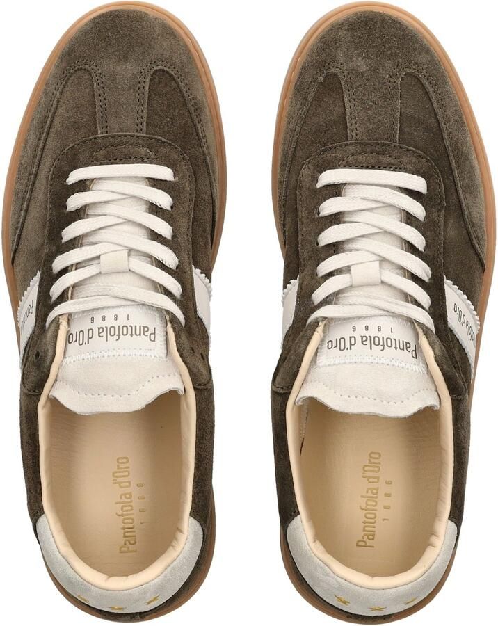Pantofola D'Oro Groene Suède Lage Sneakers Green Heren - Foto 2