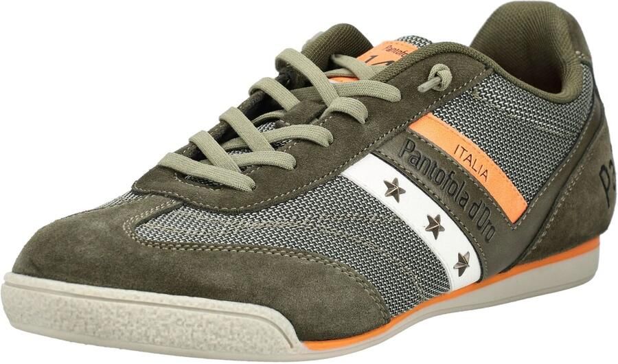 PANTOFOLA D'ORO Sneakers laag donkergroen oranje wit - Foto 6
