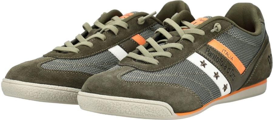 PANTOFOLA D'ORO Sneakers laag donkergroen oranje wit - Foto 2