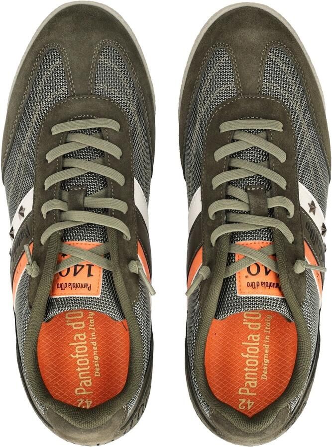 PANTOFOLA D'ORO Sneakers laag donkergroen oranje wit - Foto 5