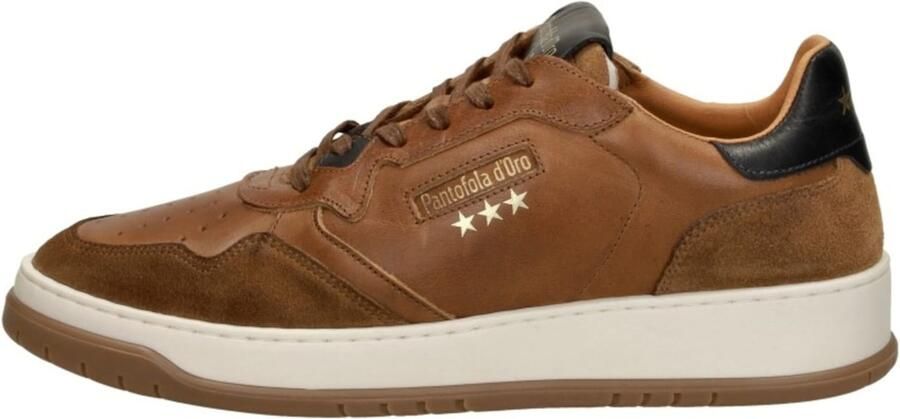 Pantofola d'Oro Sirmione Low Sneakers Leren Sneaker Heren Cognac - Foto 6