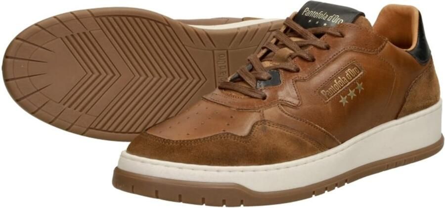 Pantofola d'Oro Sirmione Low Sneakers Leren Sneaker Heren Cognac - Foto 5