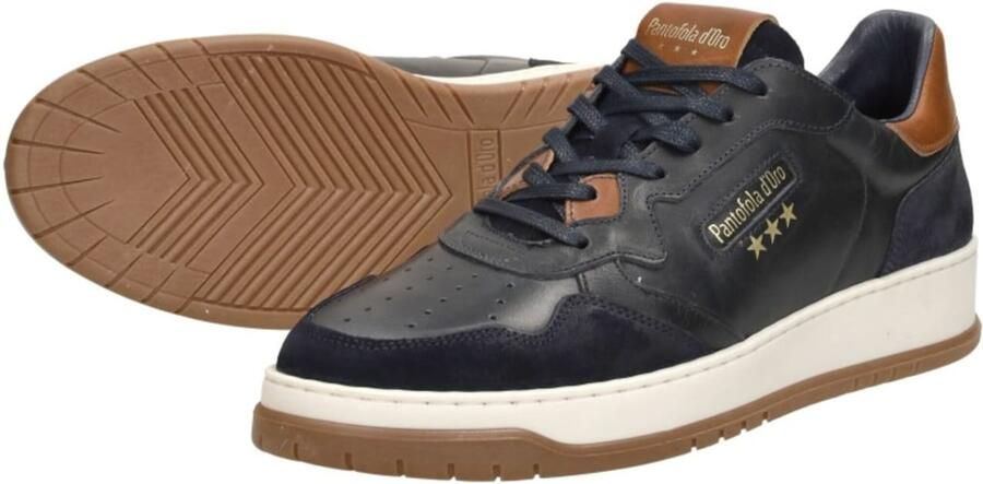 Pantofola d'Oro Sirmione Low Sneakers Leren Sneaker Heren Blauw - Foto 4