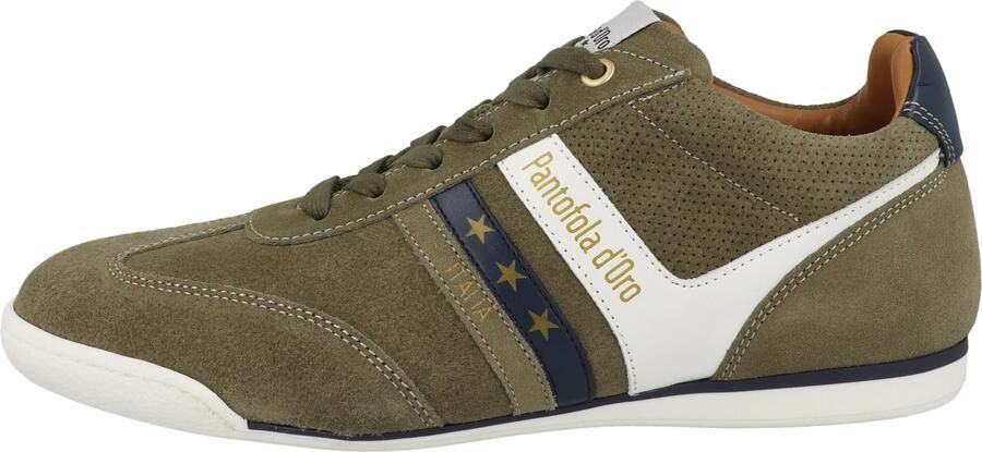 PANTOFOLA D'ORO Sneakers laag 'Vasto Suede' groen wit